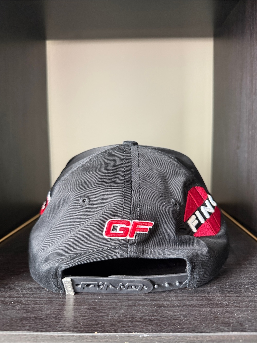 FINO Black Embroidered Racing Cap - Picture 3 of 5